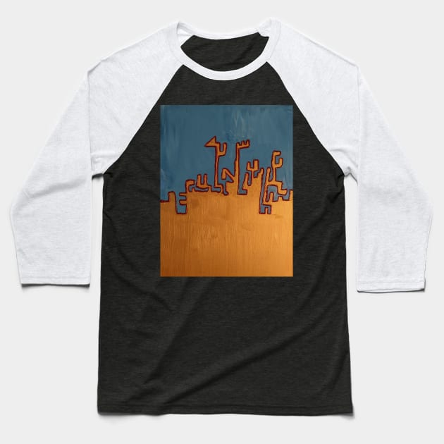 City of Gold Baseball T-Shirt by NightserFineArts